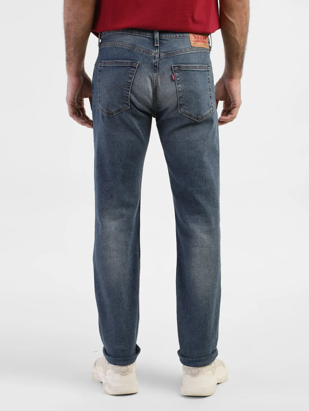 Men's 511 Blue Slim Fit Mid Rise Jeans