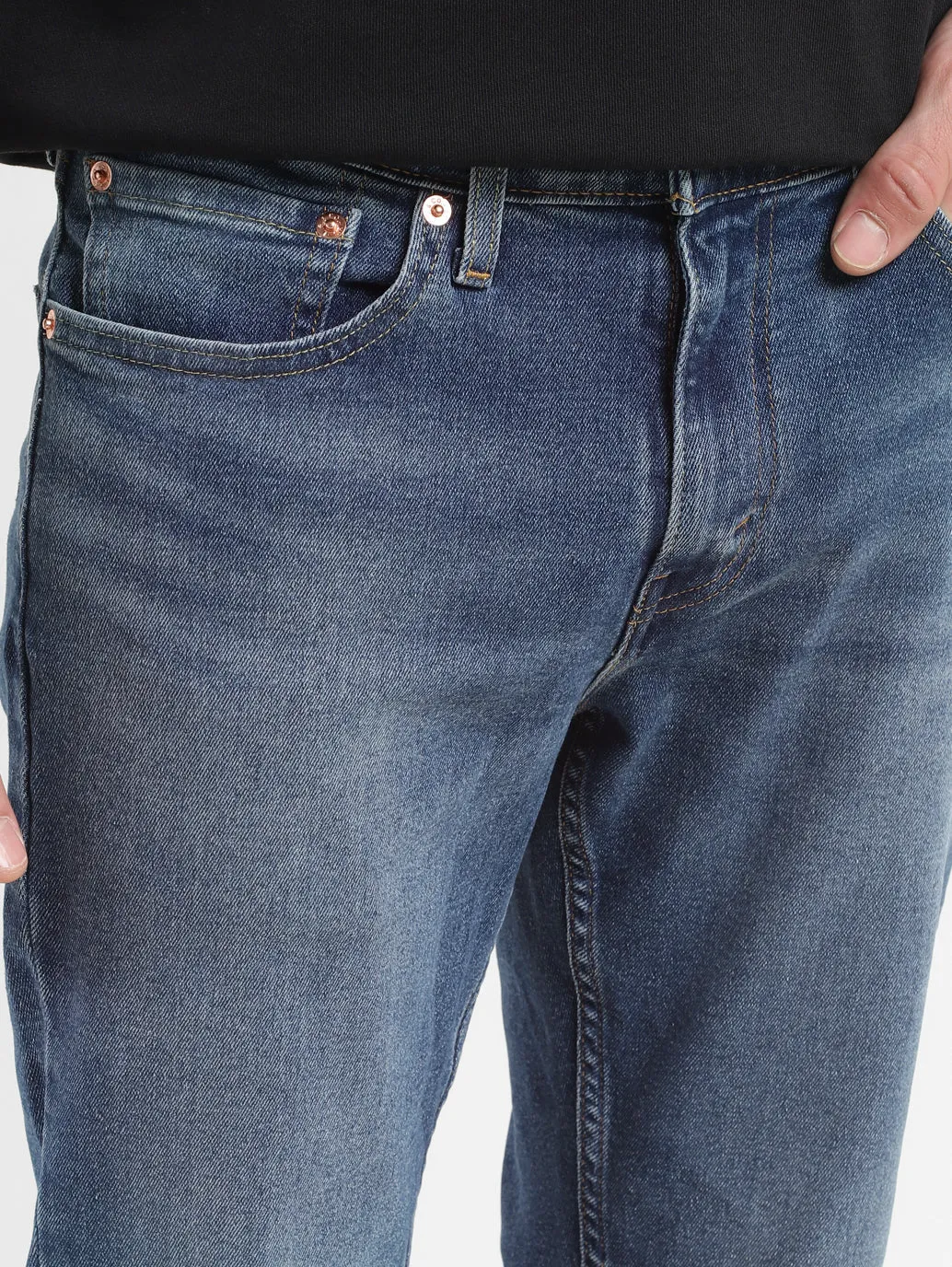 Men's 511 Blue Slim Fit Mid Rise Jeans