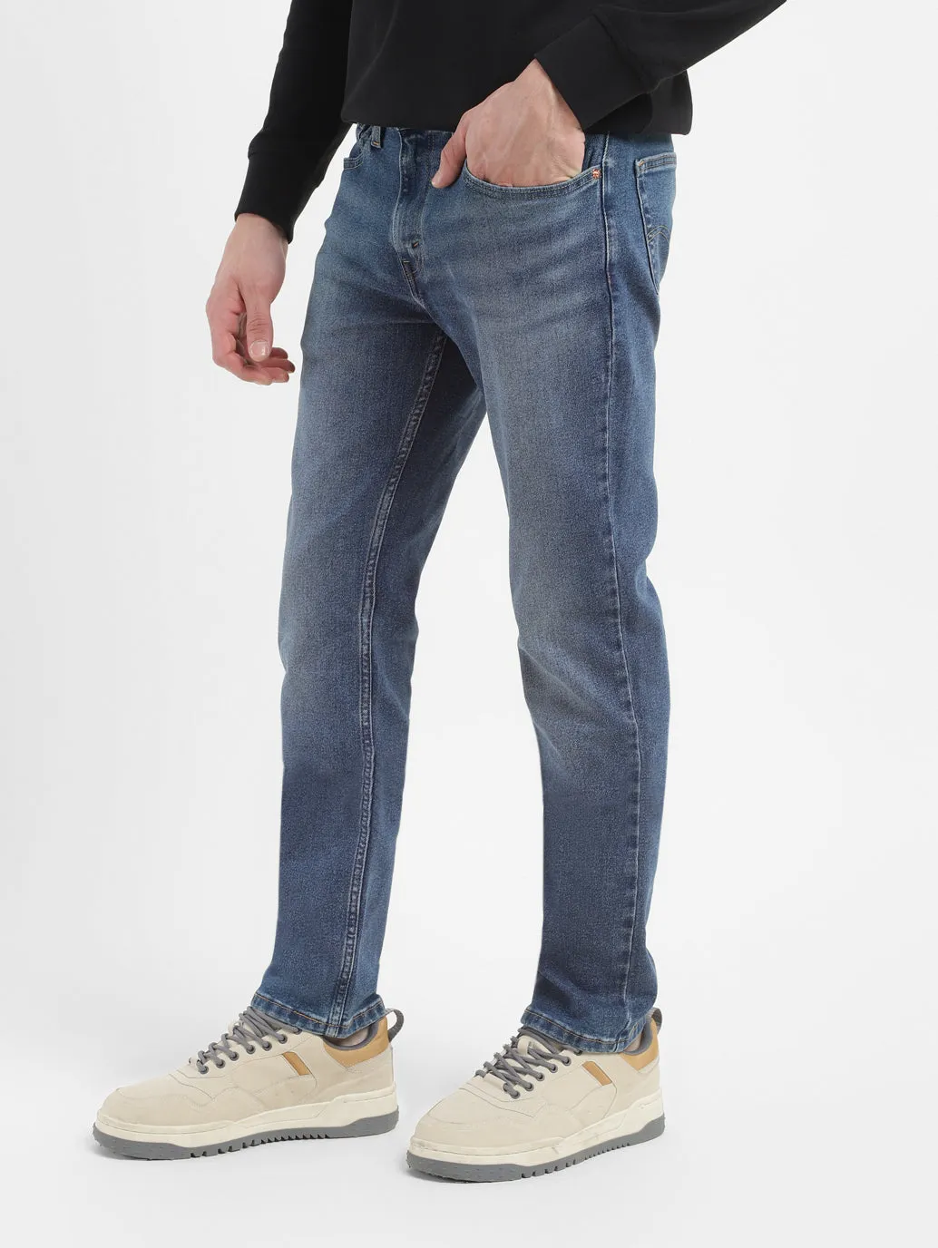 Men's 511 Blue Slim Fit Mid Rise Jeans