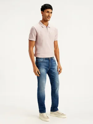 Men's 511 Blue Slim Fit Mid Rise Jeans