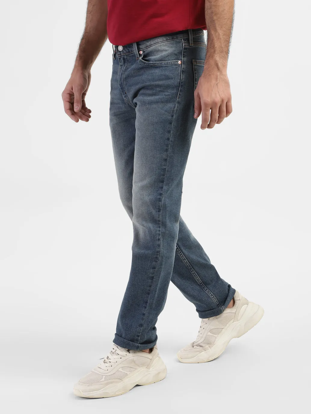 Men's 511 Blue Slim Fit Mid Rise Jeans