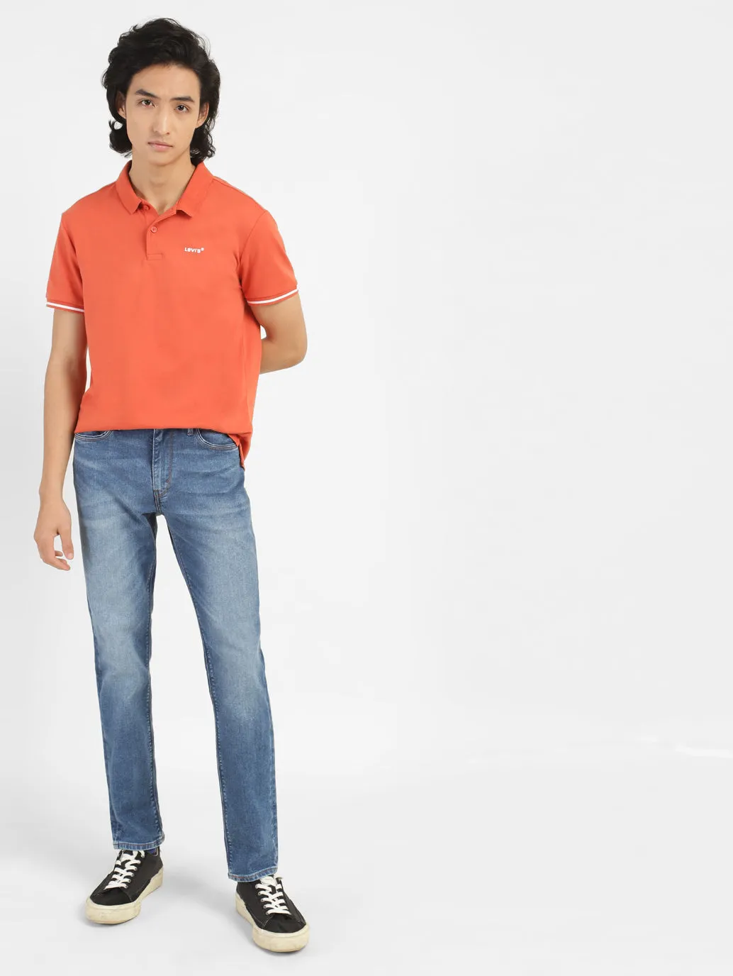Men's 511 Blue Slim Fit Mid Rise Jeans