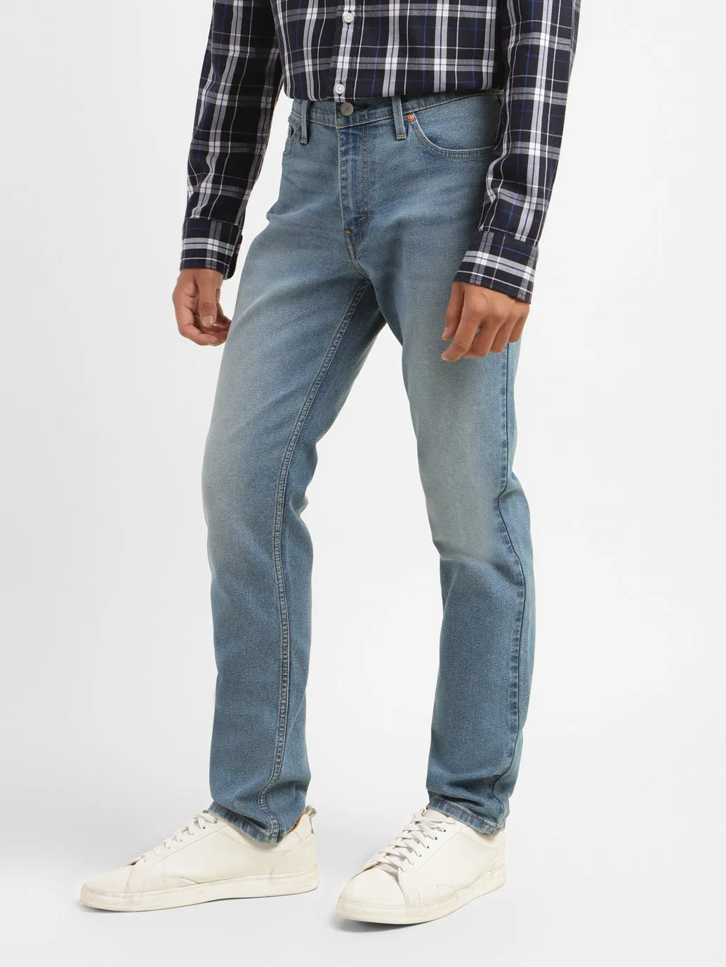 Men's 511 Blue Slim Fit Mid Rise Jeans