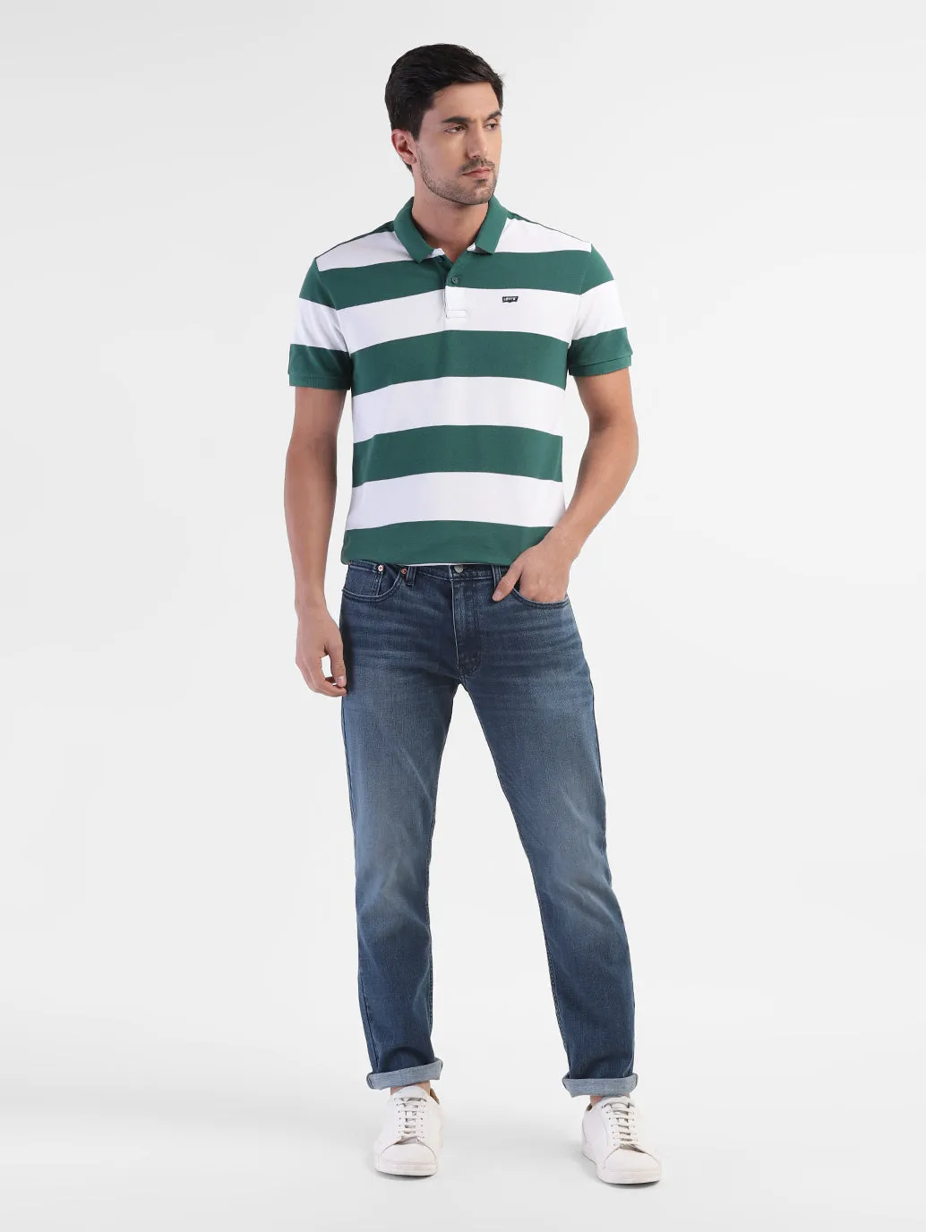 Men's 511 Blue Slim Fit Mid Rise Jeans