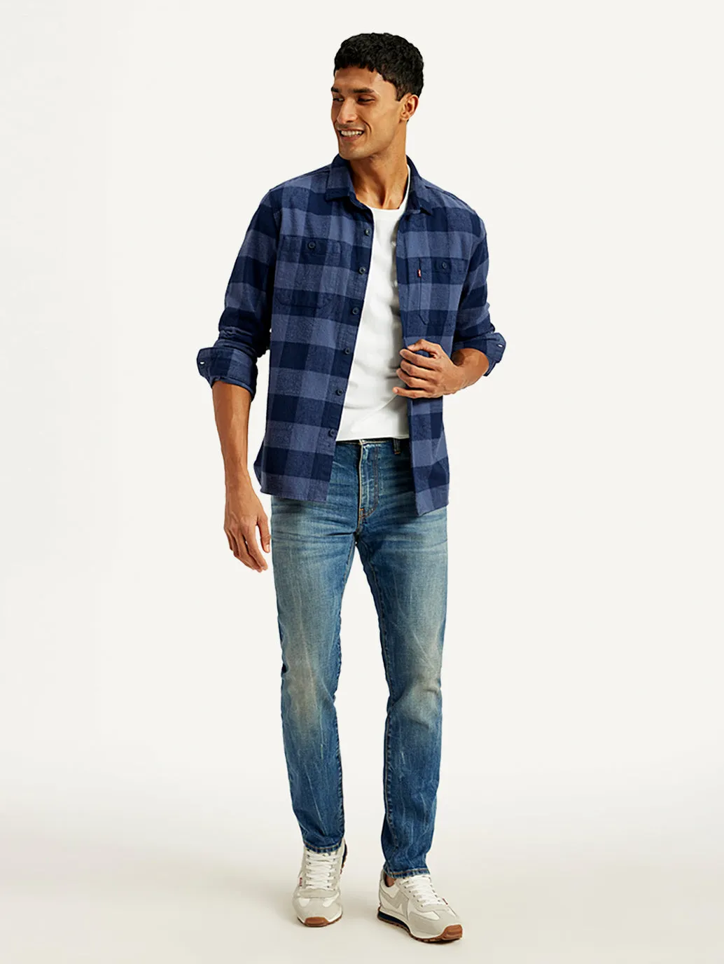 Men's 511 Blue Slim Fit Mid Rise Jeans