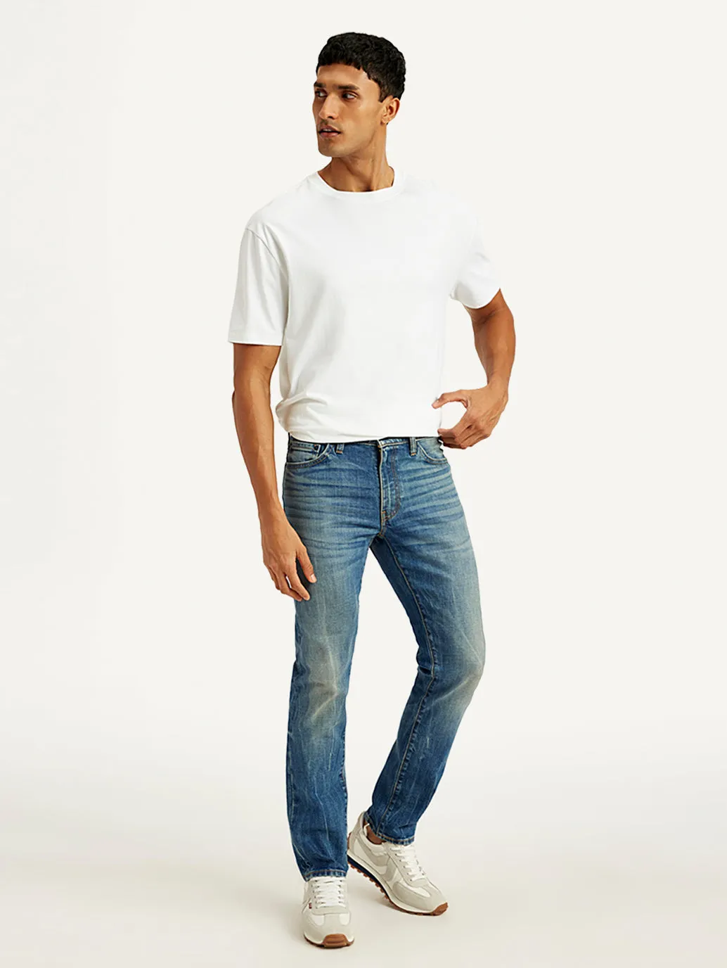 Men's 511 Blue Slim Fit Mid Rise Jeans