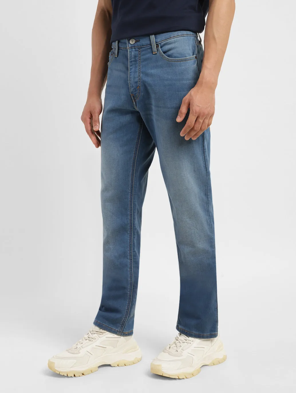 Men's 511 Blue Slim Fit Mid Rise Jeans