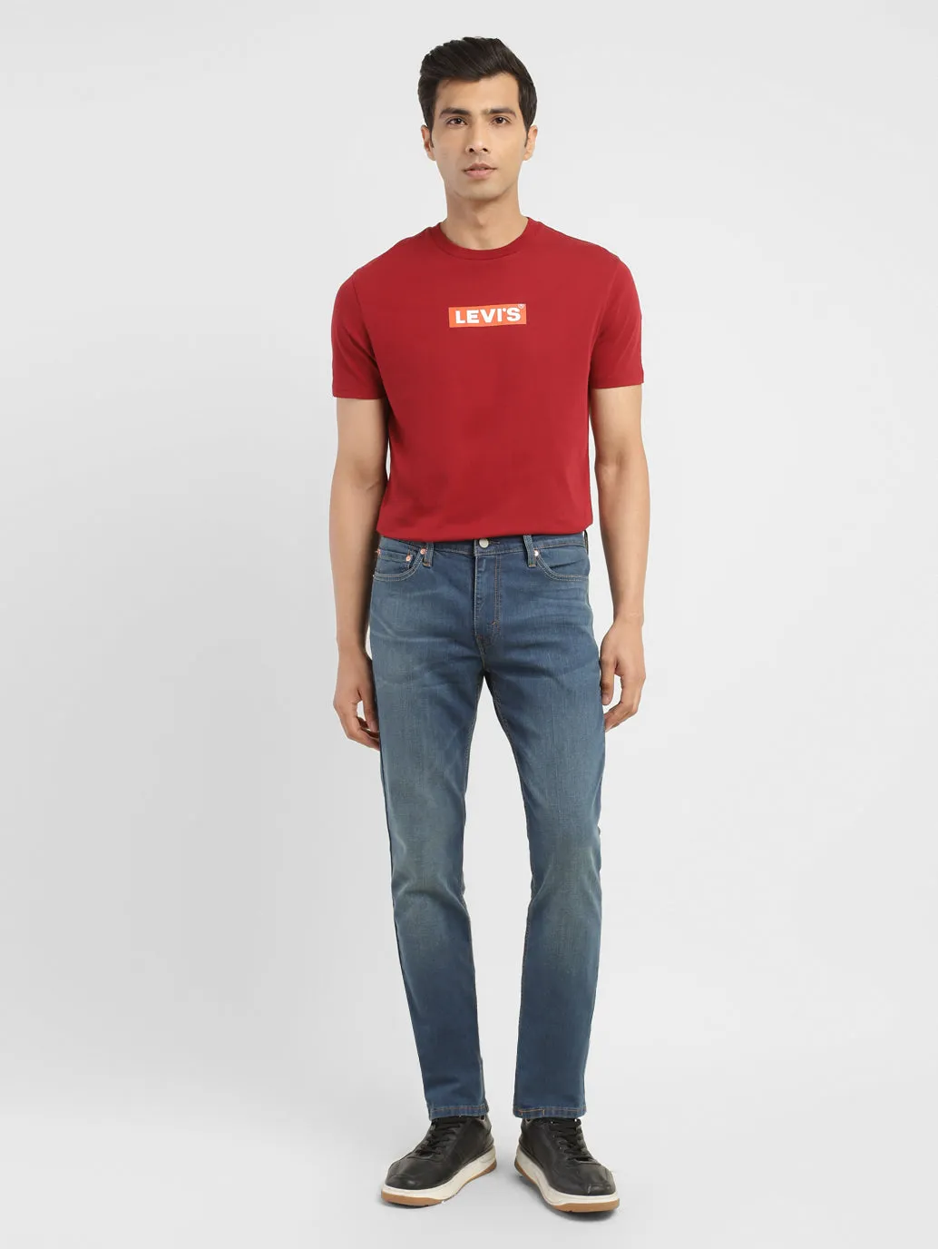 Men's 511 Blue Slim Fit Mid Rise Jeans