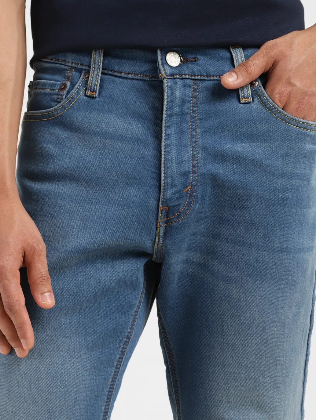 Men's 511 Blue Slim Fit Mid Rise Jeans