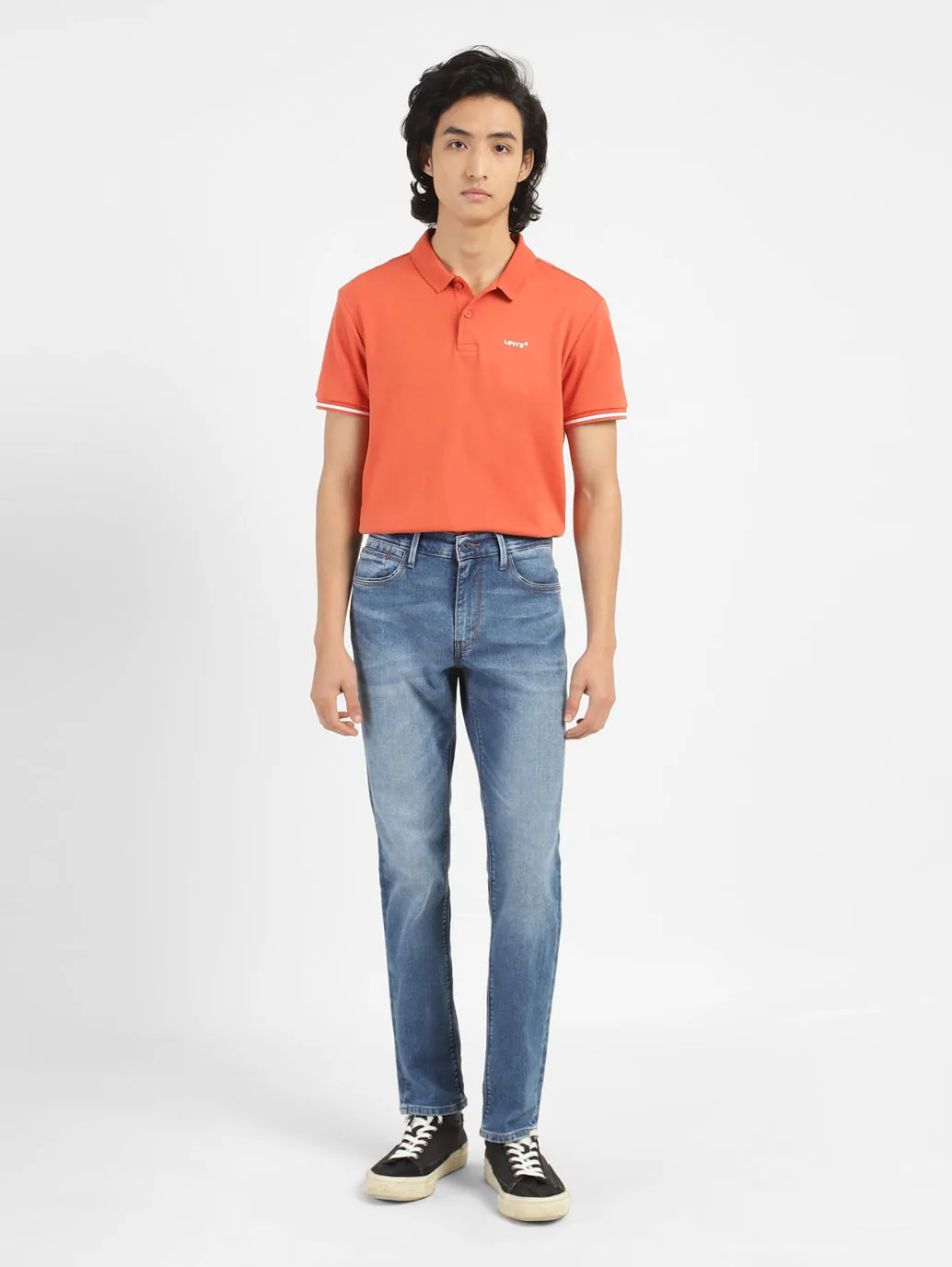 Men's 511 Blue Slim Fit Mid Rise Jeans