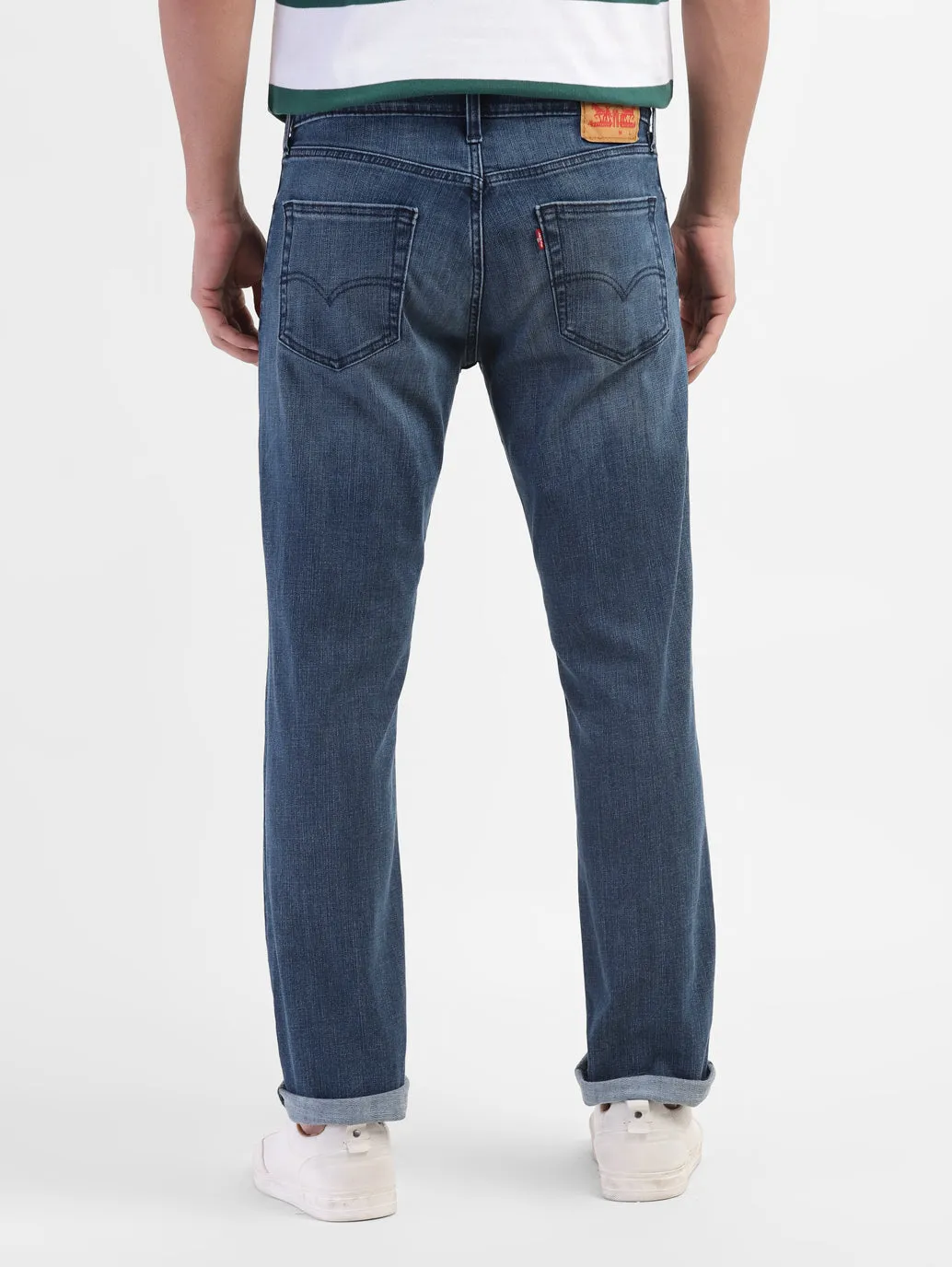 Men's 511 Blue Slim Fit Mid Rise Jeans
