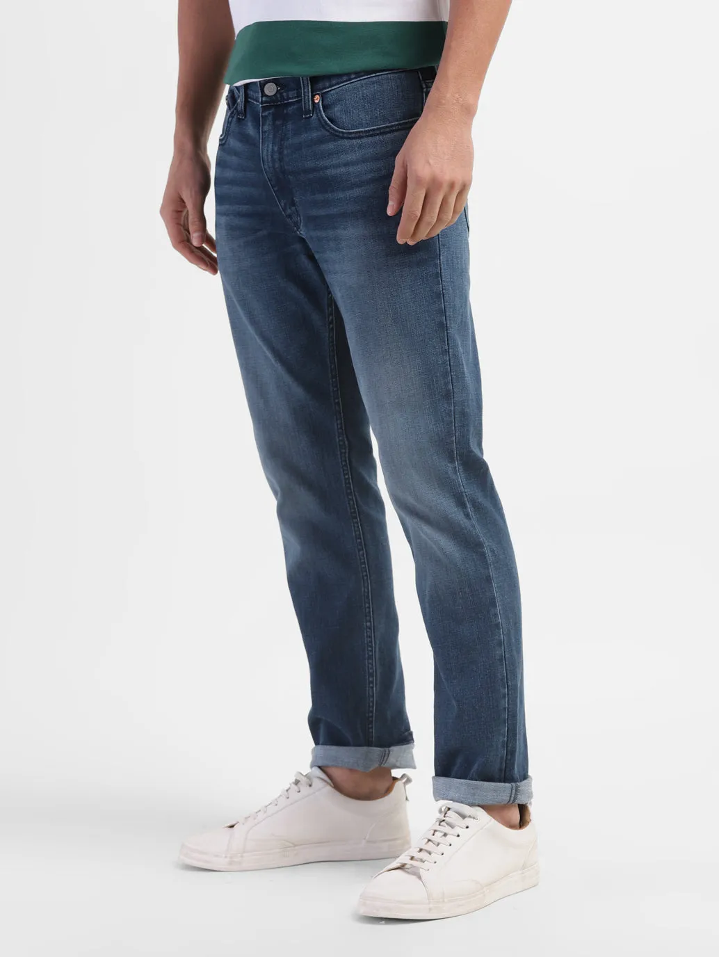 Men's 511 Blue Slim Fit Mid Rise Jeans