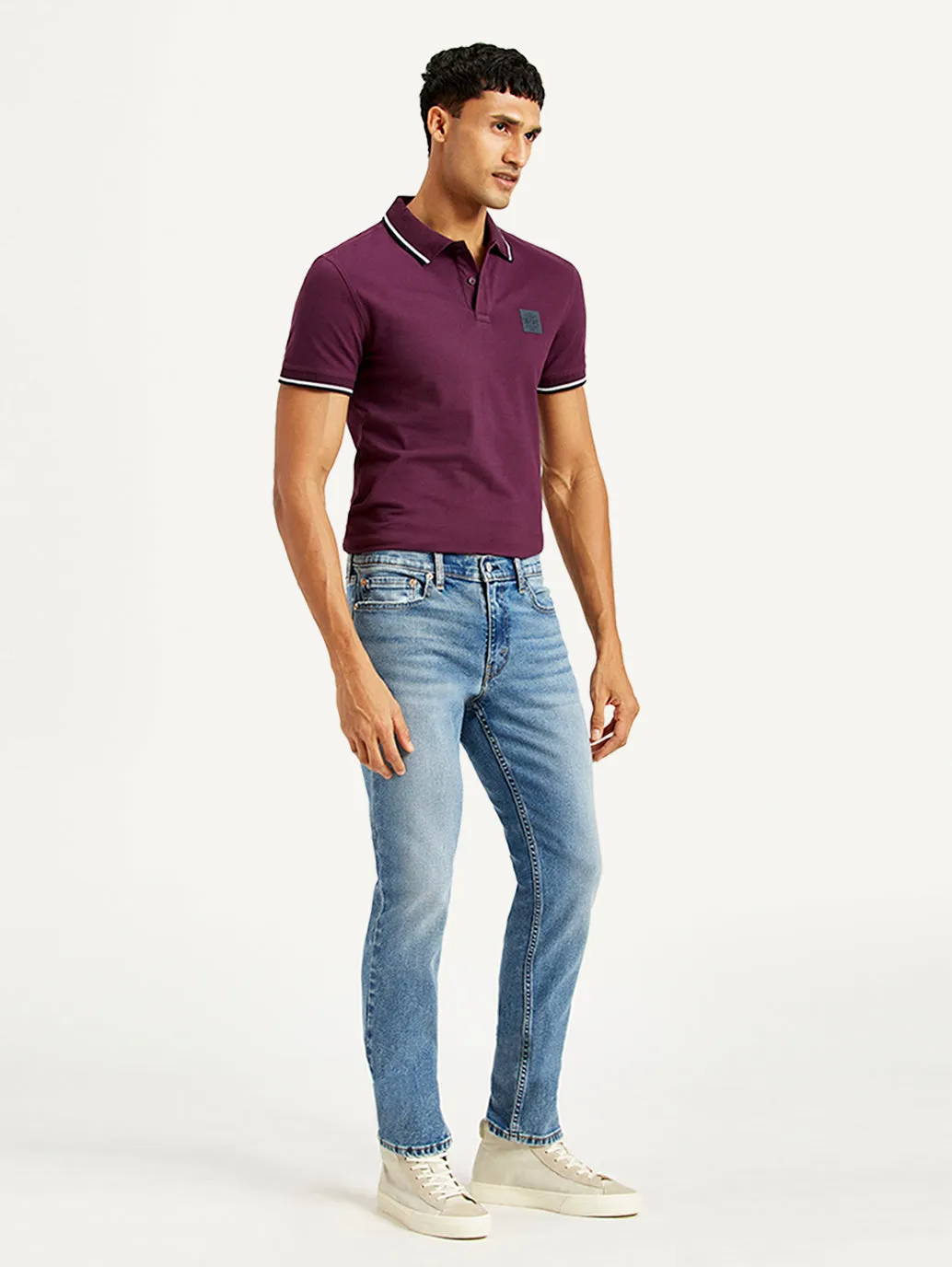Men's 511 Blue Slim Fit Mid Rise Jeans