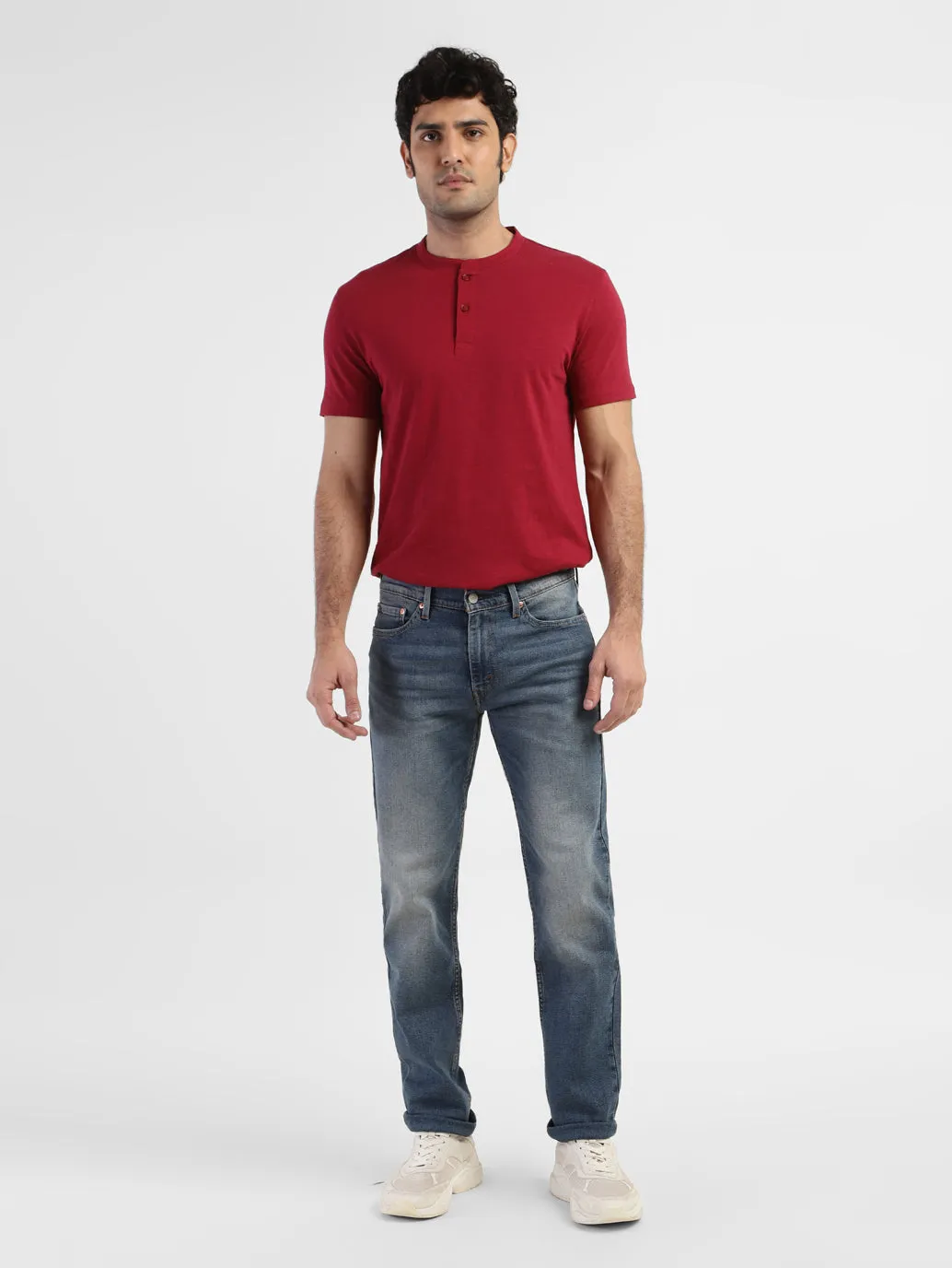 Men's 511 Blue Slim Fit Mid Rise Jeans