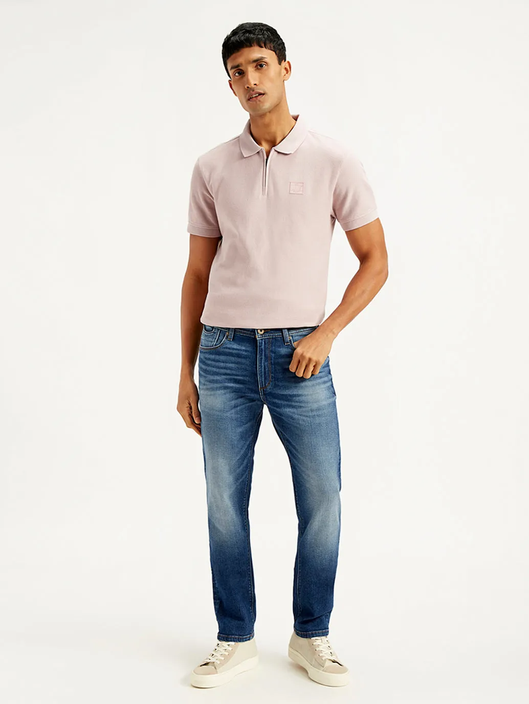 Men's 511 Blue Slim Fit Mid Rise Jeans