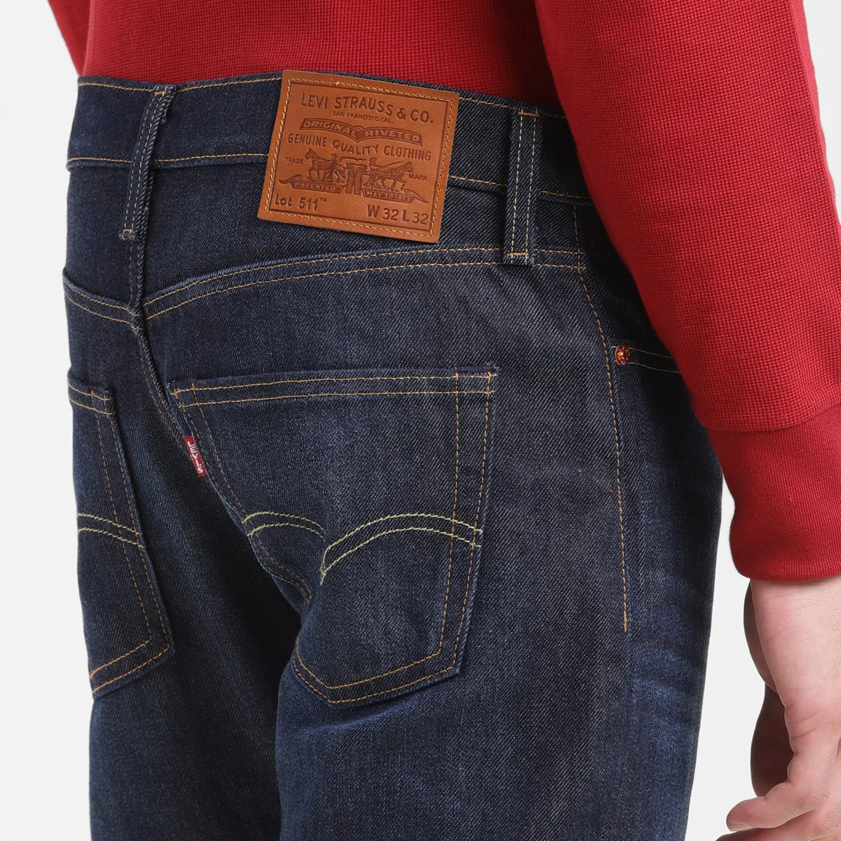 Men's 511 Dark Indigo Slim Fit Mid Rise Jeans