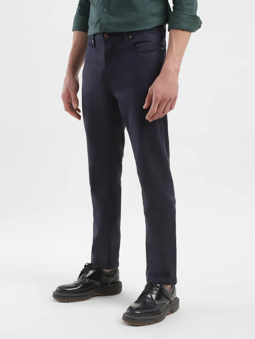 Men's 511 Navy Blue Slim Fit Mid Rise Jeans