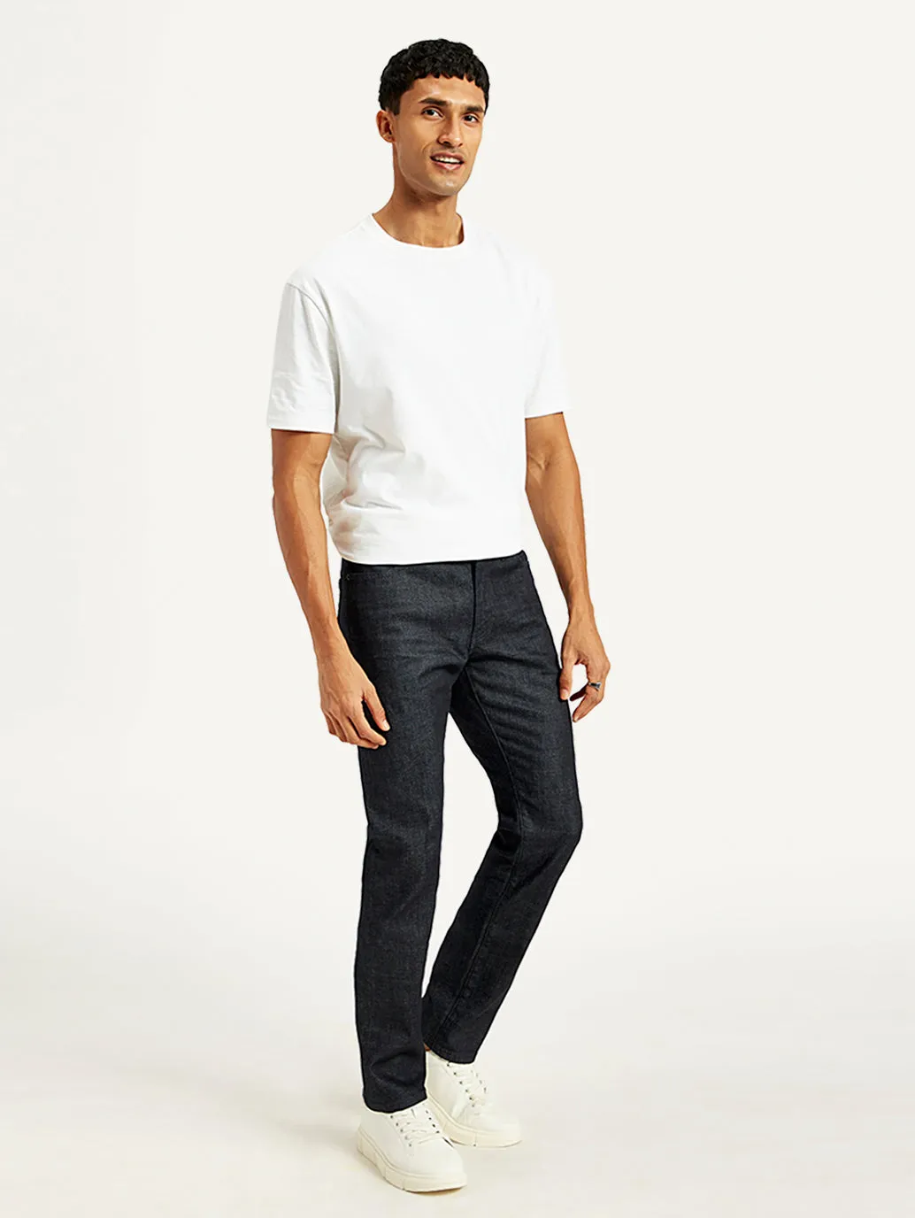 Men's 511 Navy Blue Slim Fit Mid Rise Jeans