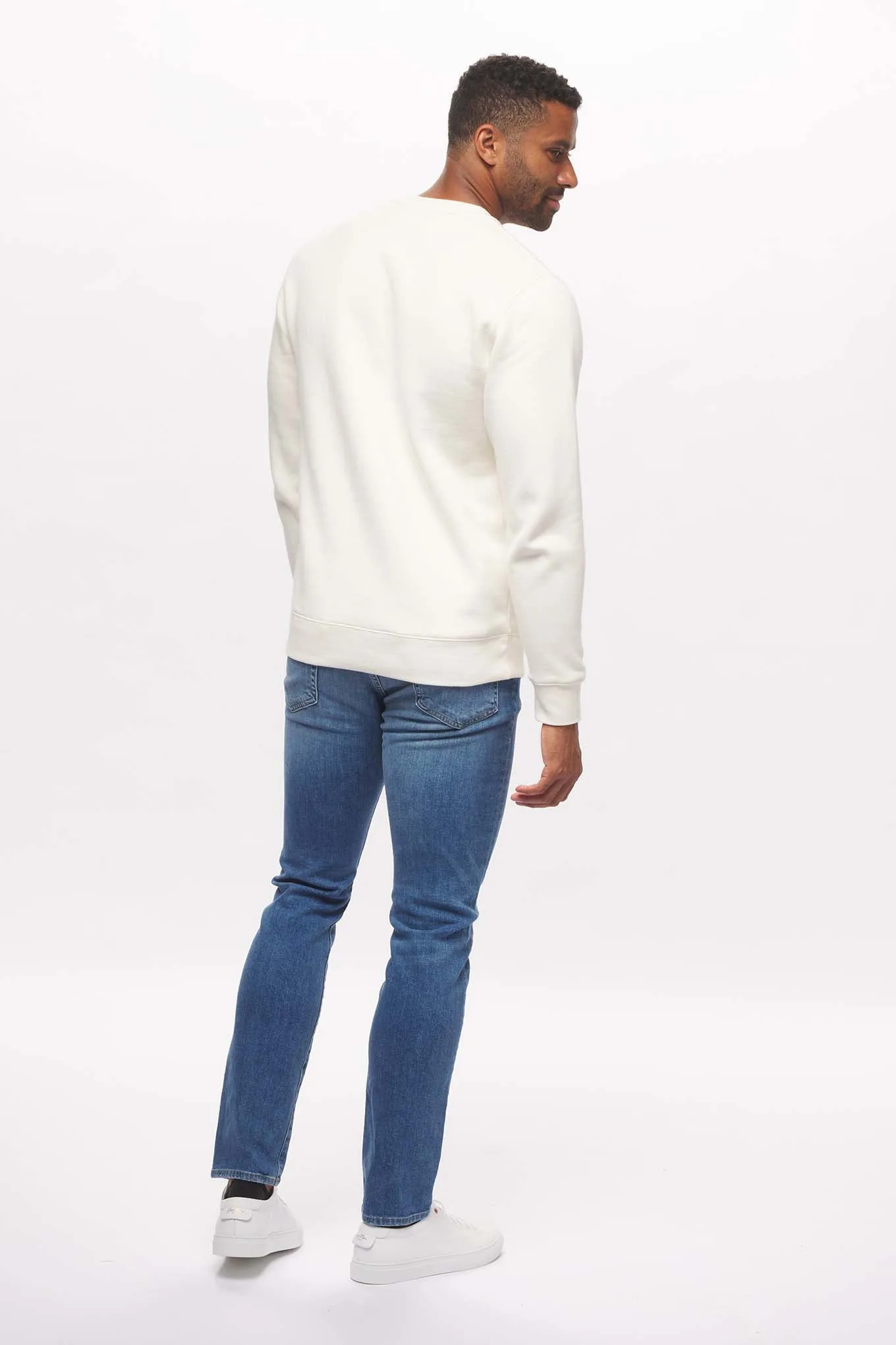Men's - Voilier - Cream Nautical Flags Crew Neck Sweater