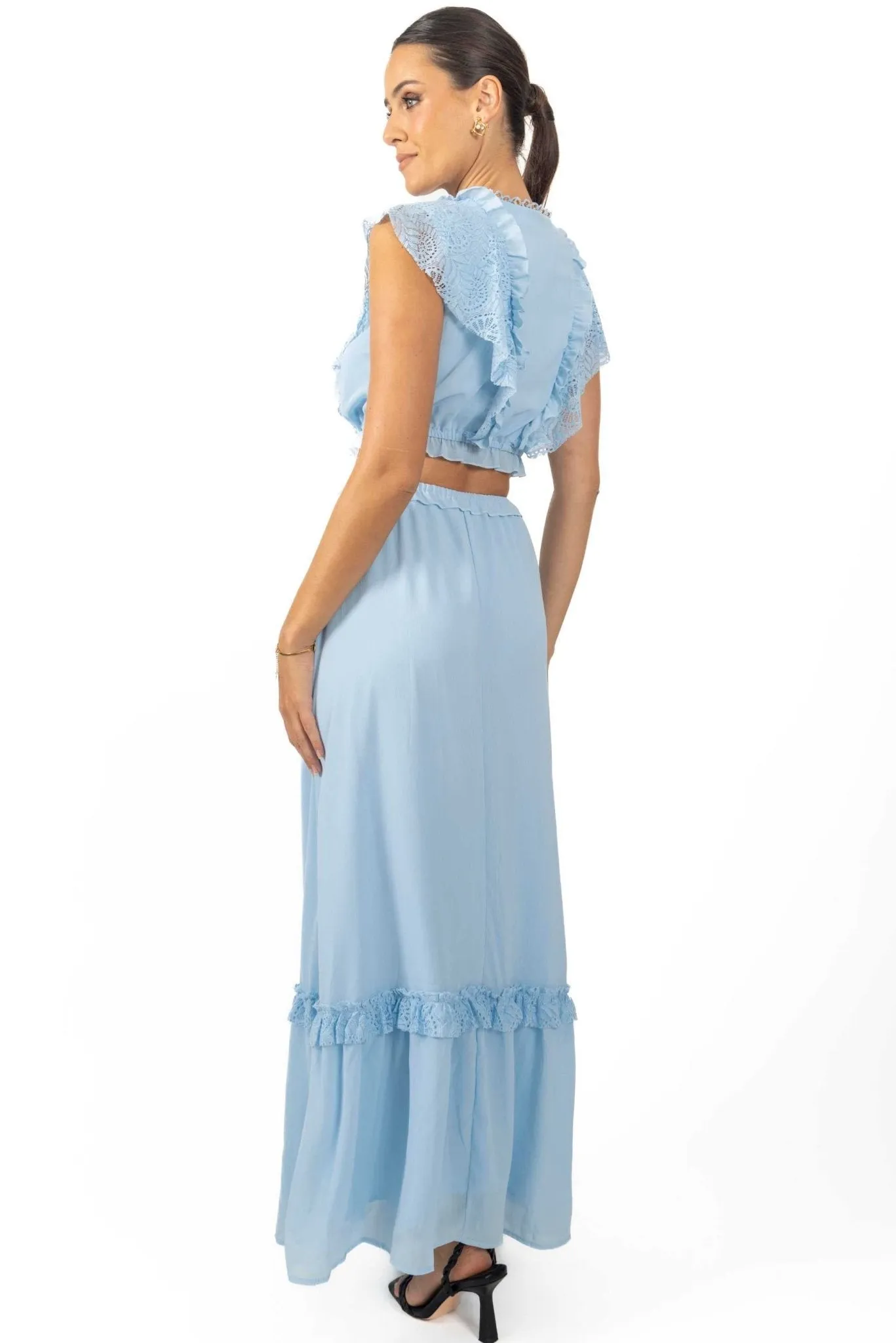 Miah Maxi Women's Dress Baby Blue