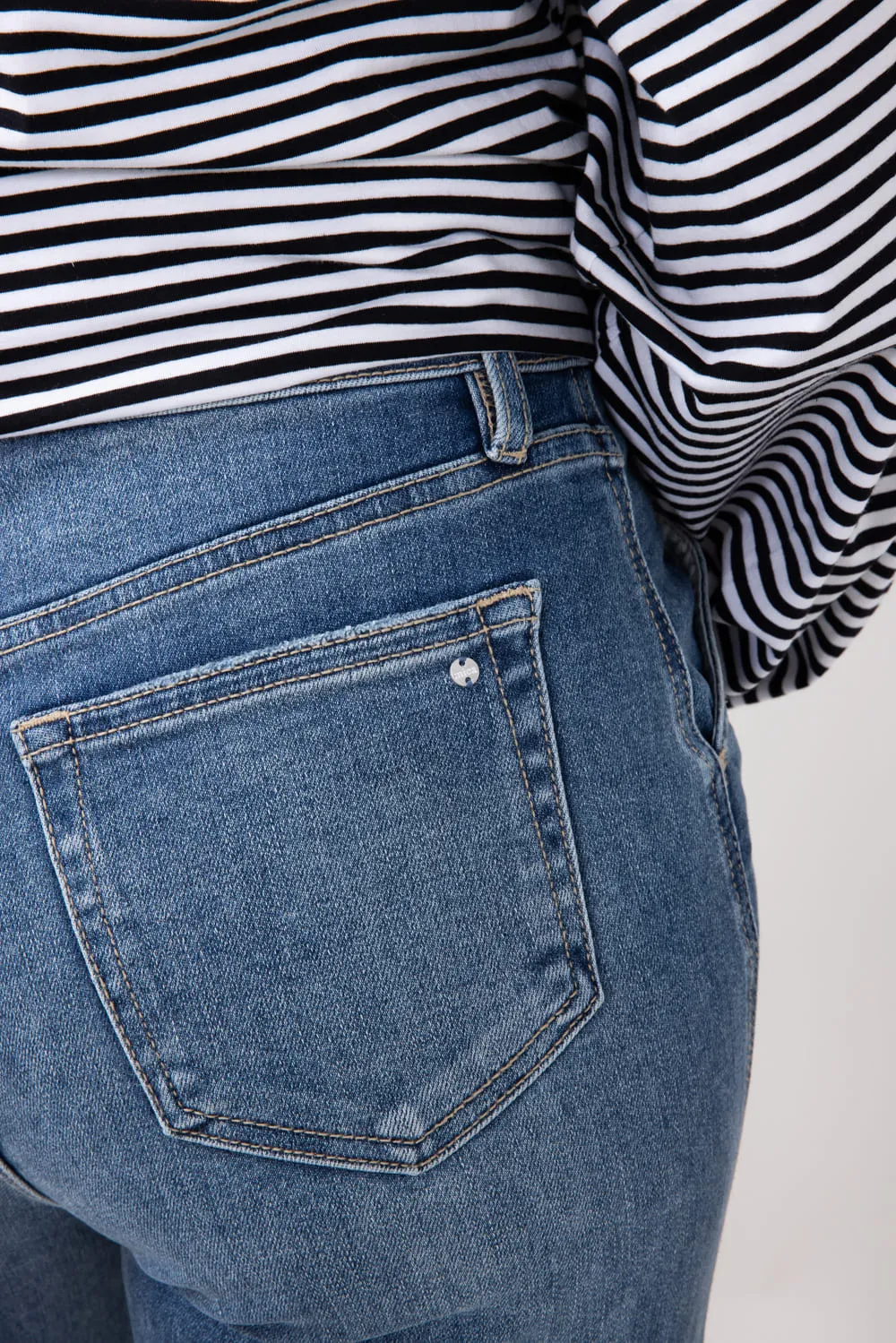 Mica High Rise Wide Cuffed Leg Jeans for Women | MTT-W3311
