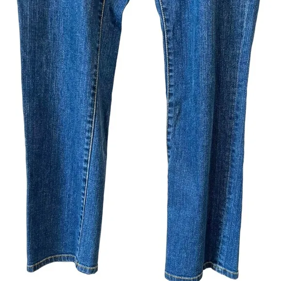 Michael Kors Whipstitch Pocket Straigh Leg Mid Rise Jeans