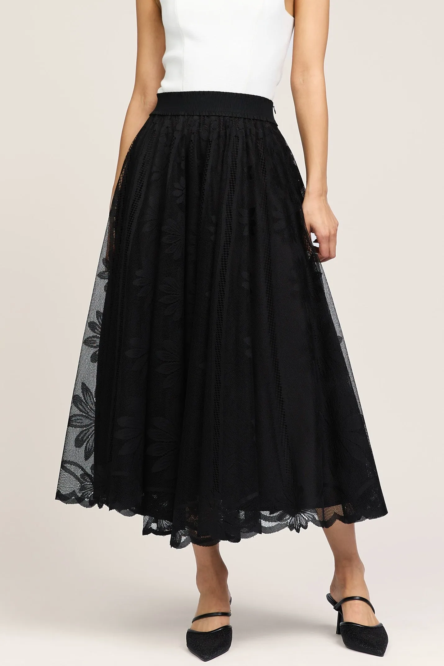 MIDI LENGTH FULL CIRCLE SKIRT