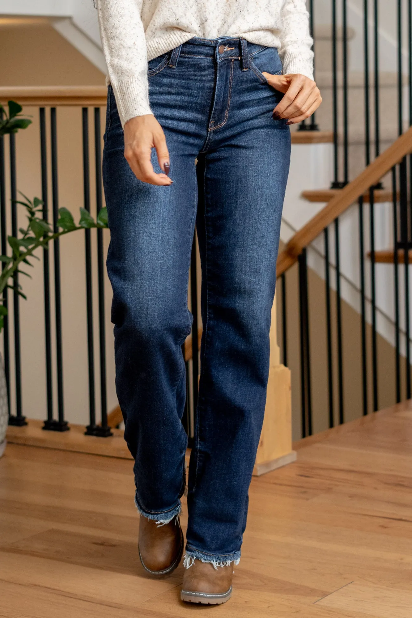 Midnight Horizon Mid Rise Straight Leg Regular & Plus Sizes