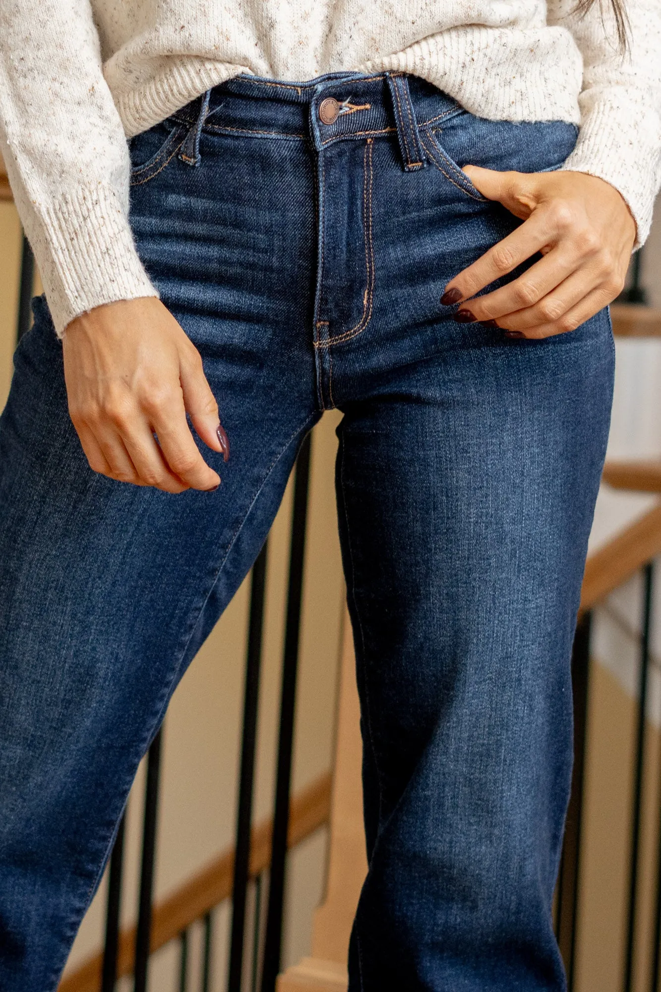 Midnight Horizon Mid Rise Straight Leg Regular & Plus Sizes