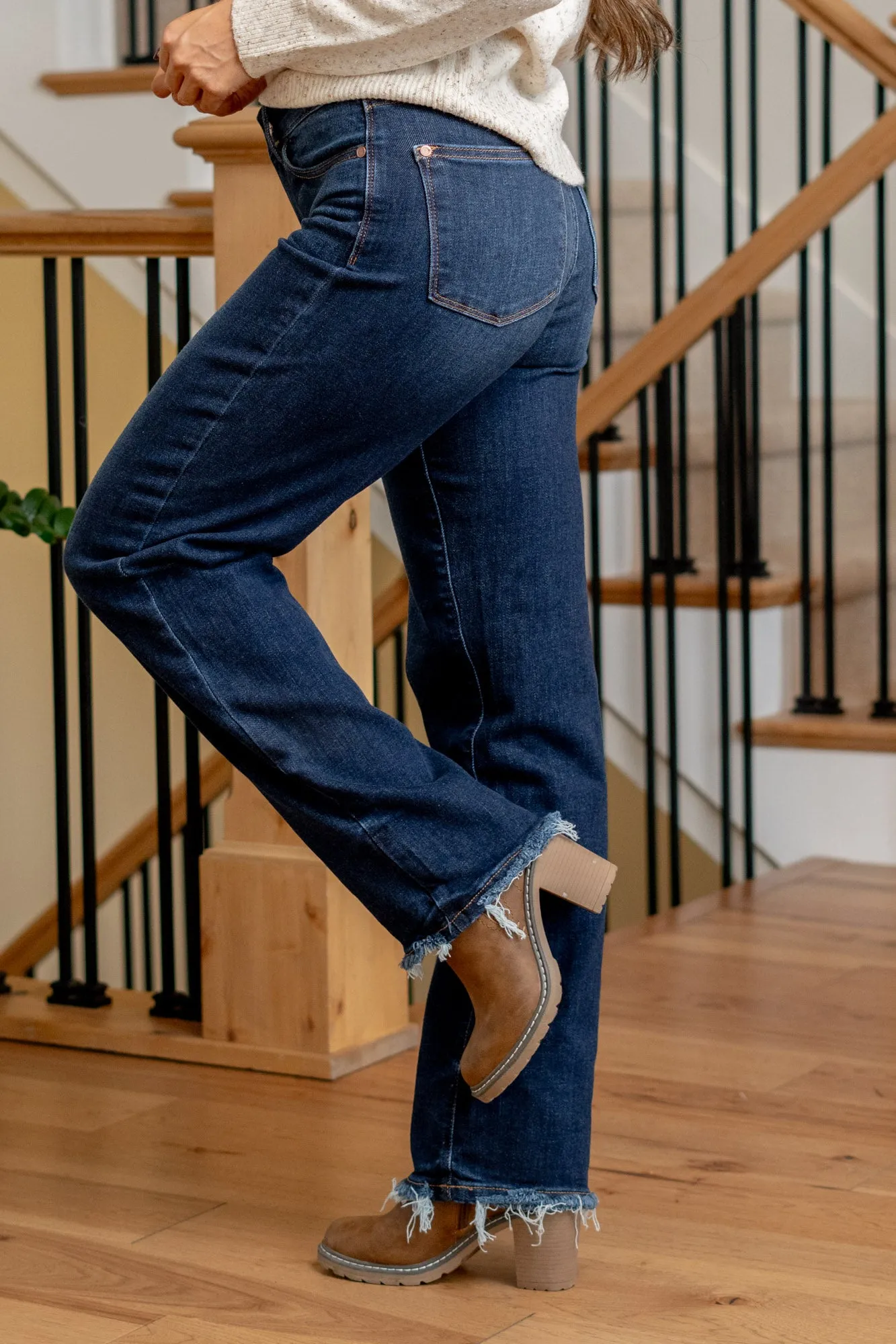 Midnight Horizon Mid Rise Straight Leg Regular & Plus Sizes
