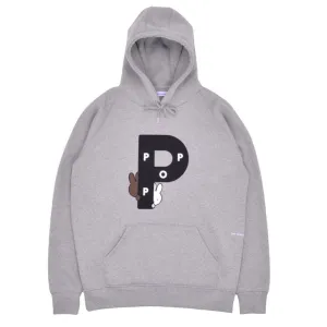 miffy big p hooded sweat Heather