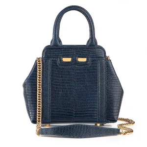 Mini Nott in Navy Lizard