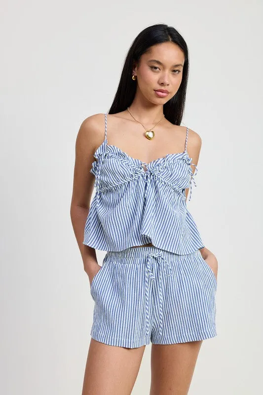 MINI STRIPED SHORTS