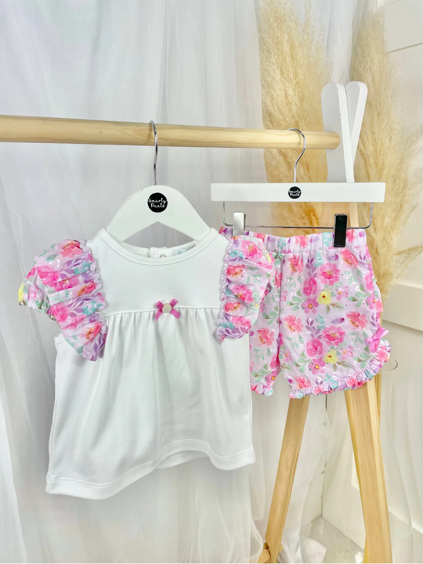 Mintini Baby Girl Bright Floral Short Set