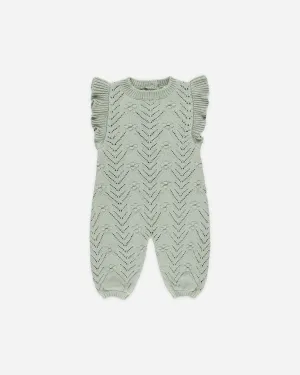 Mira Knit Romper || Sage
