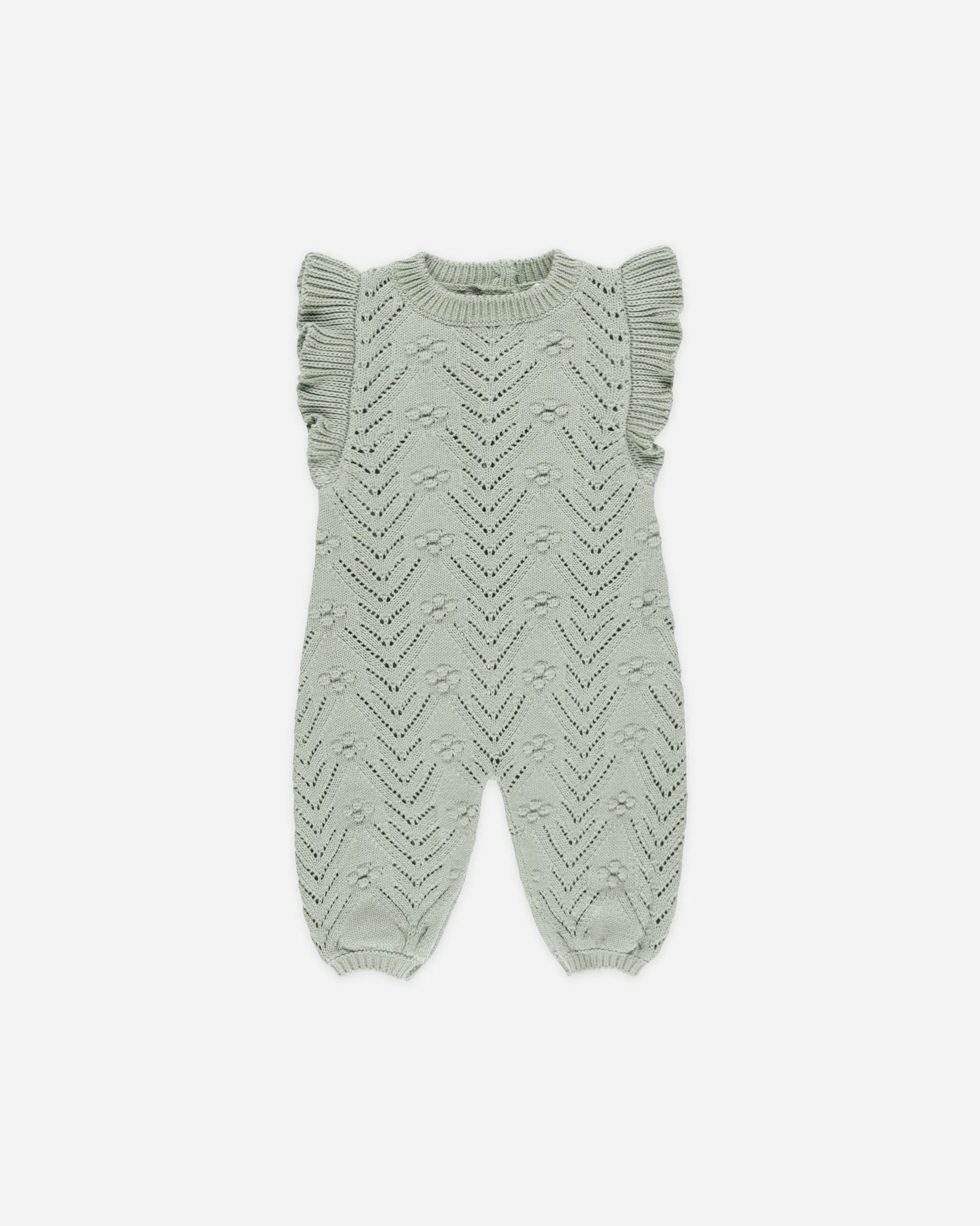 Mira Knit Romper || Sage