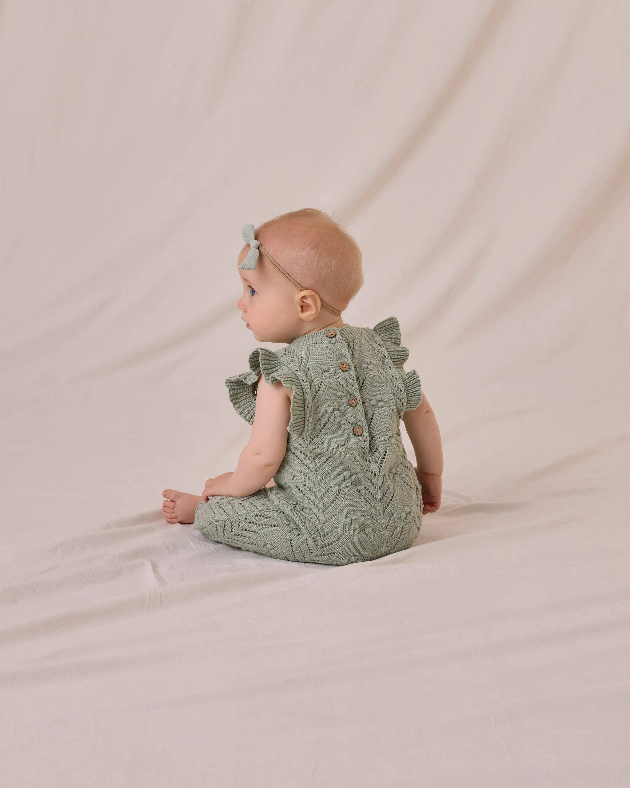 Mira Knit Romper || Sage