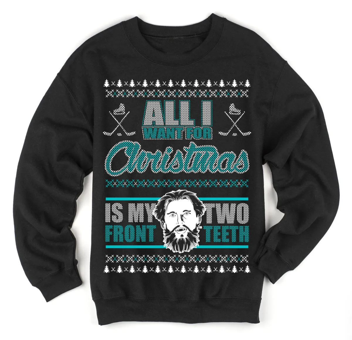 Missing Front Teeth Ugly Christmas Sweater