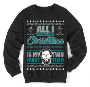 Missing Front Teeth Ugly Christmas Sweater