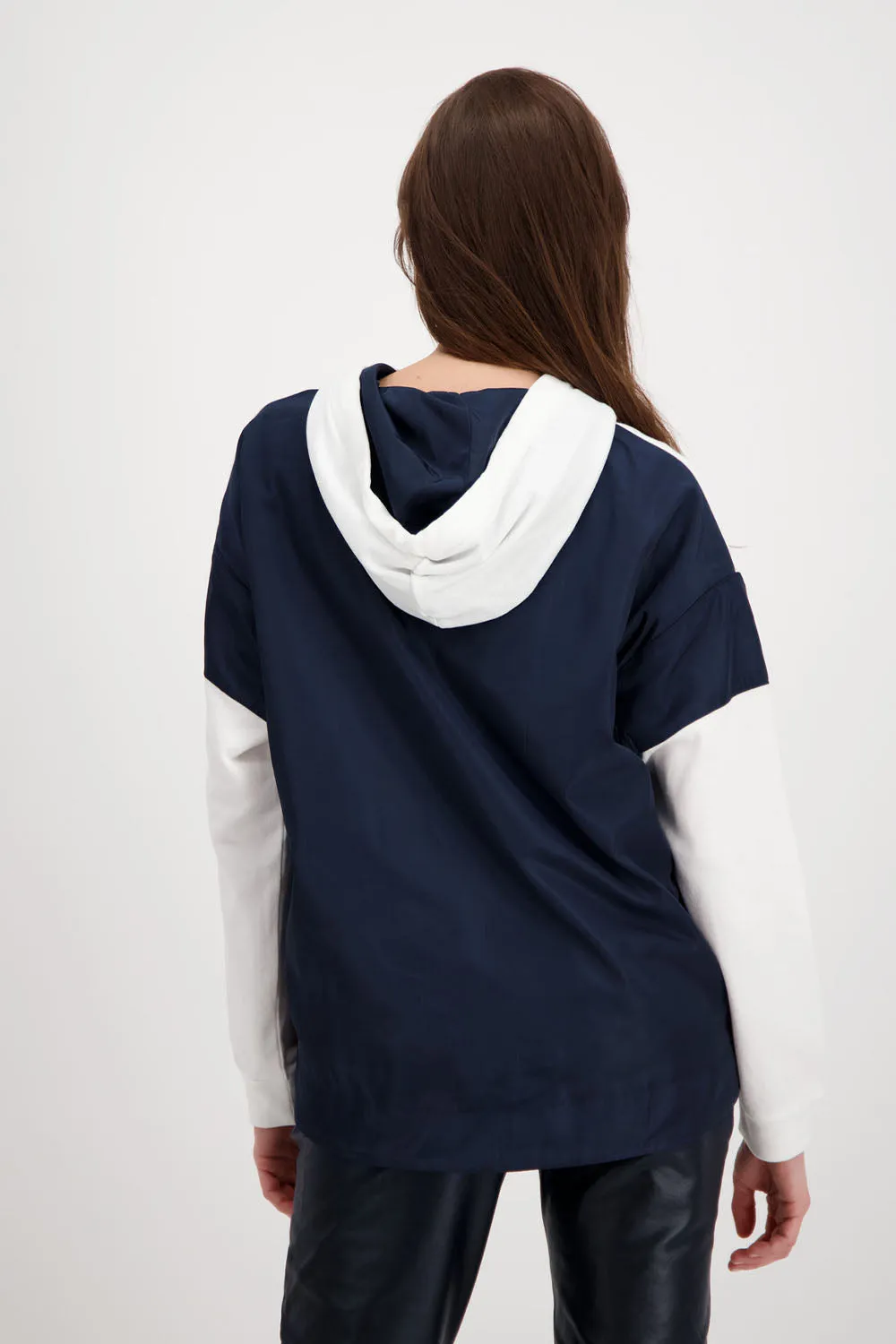 Monari  Two Tone Hooded Top M406689