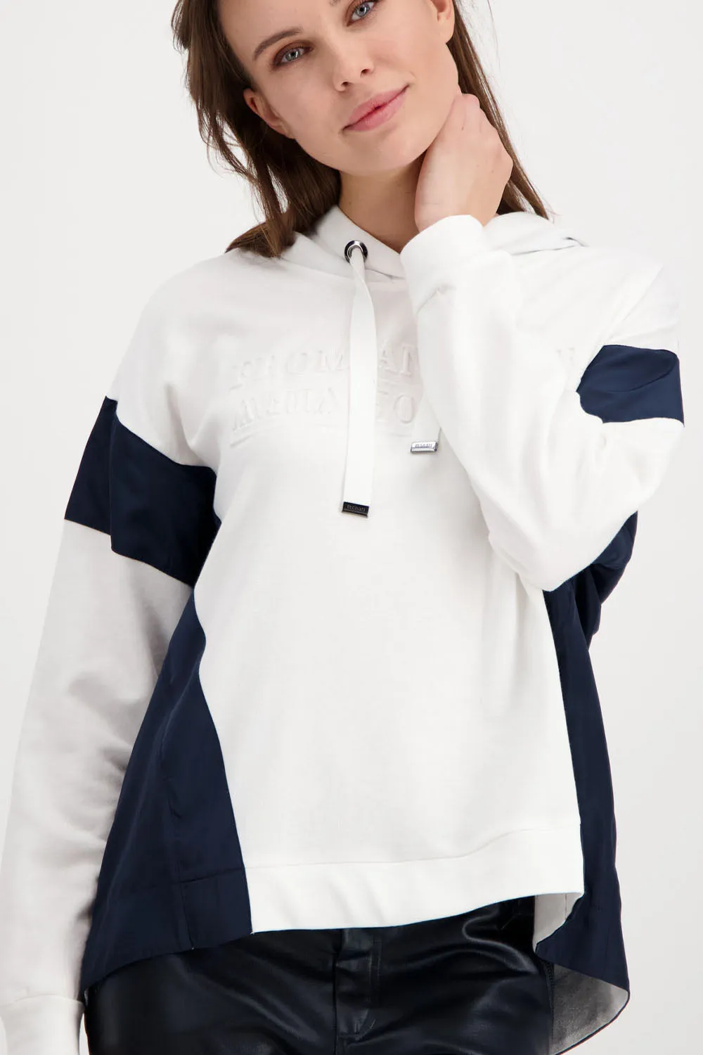 Monari  Two Tone Hooded Top M406689