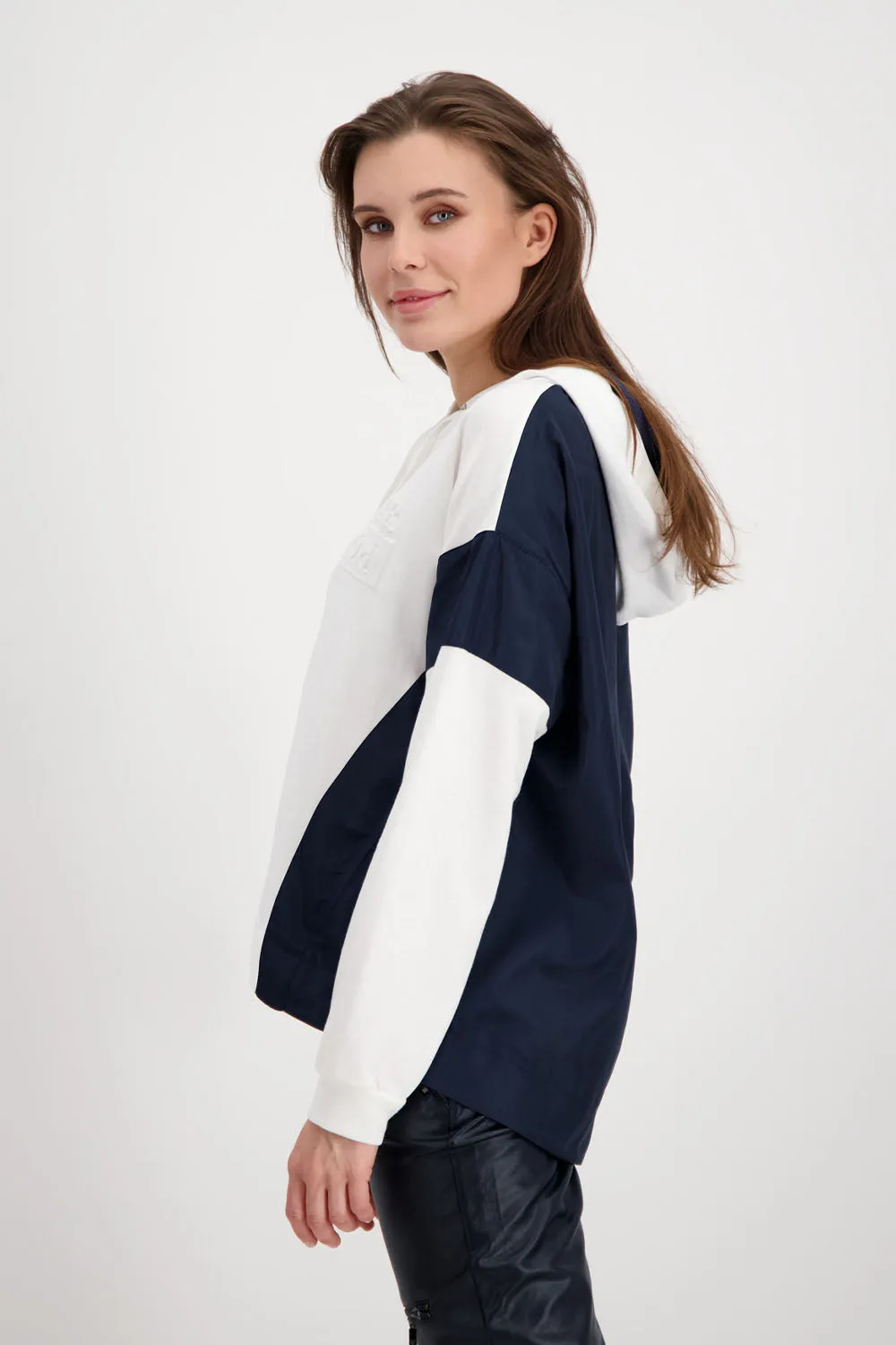 Monari  Two Tone Hooded Top M406689
