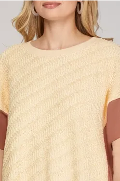 Monroe- Long Sleeve Color Block Sweater