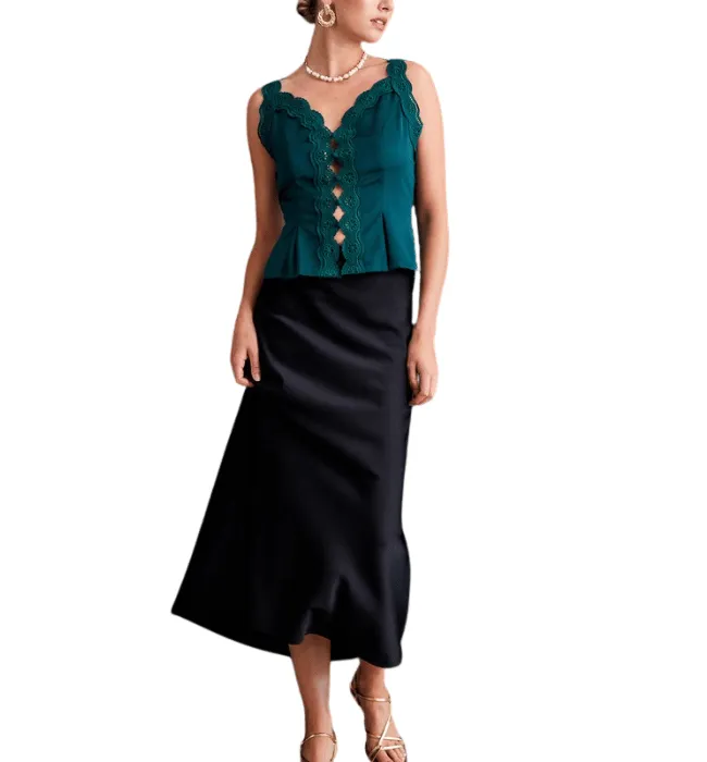 Monroe Satin Skirt