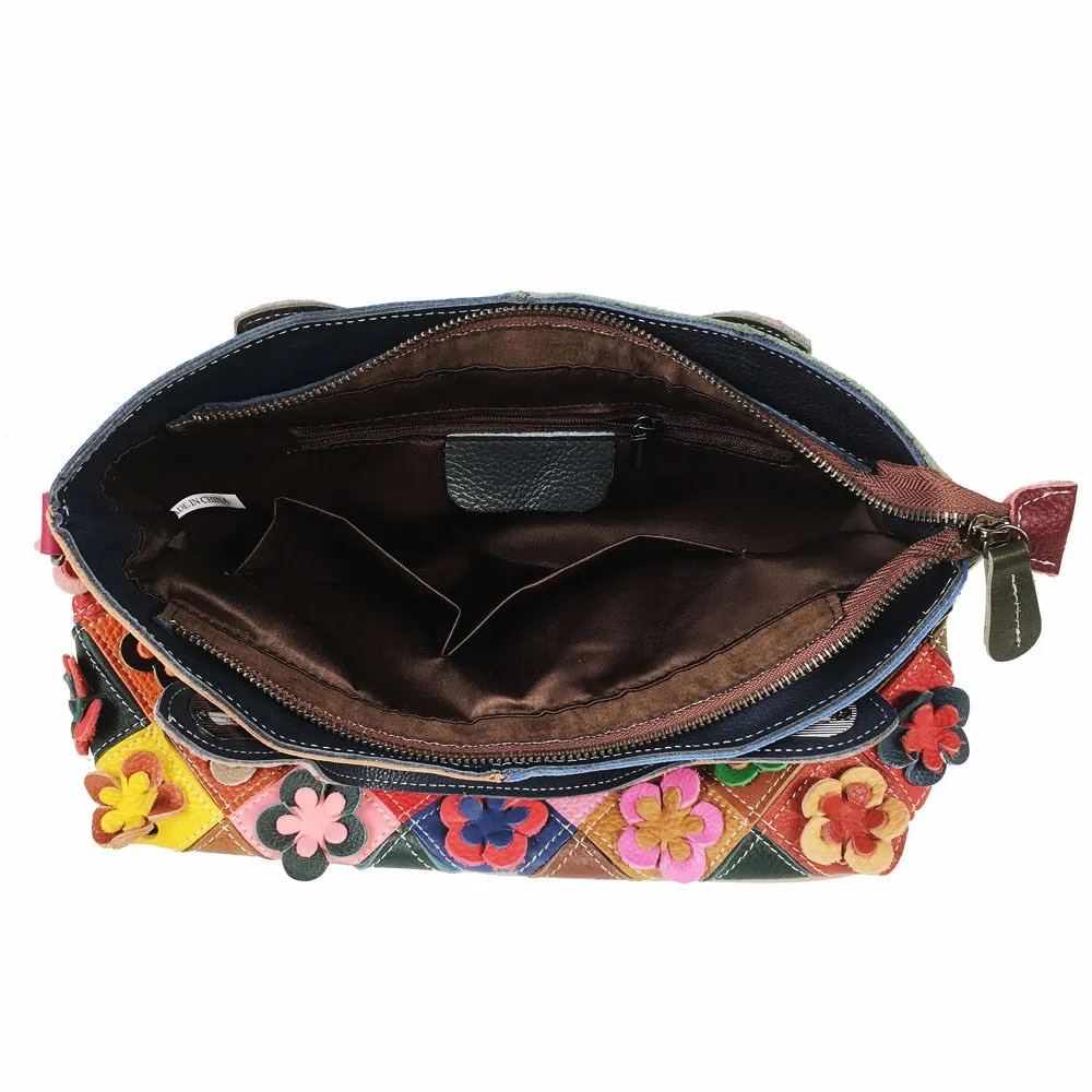 Multi-color Genuine Leather Handbag Fashion Big Capacity Quality  Leather Stylish Work