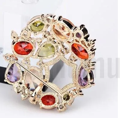 Multi Colour Brooch or Saree Pin