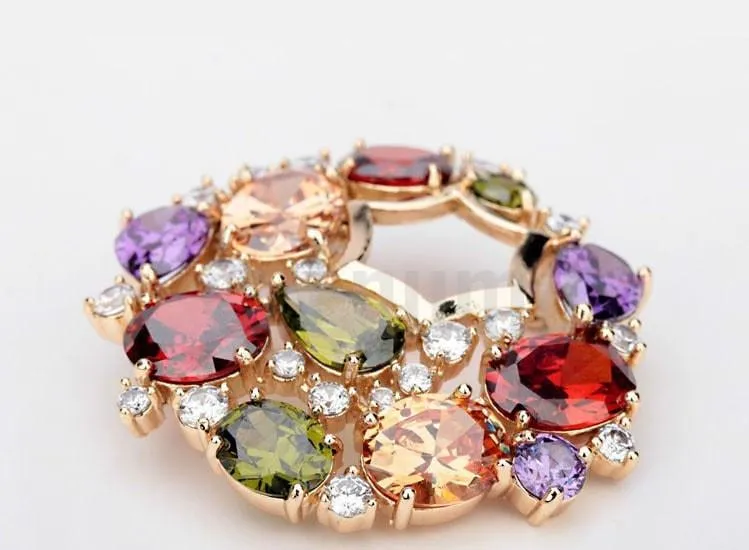 Multi Colour Brooch or Saree Pin