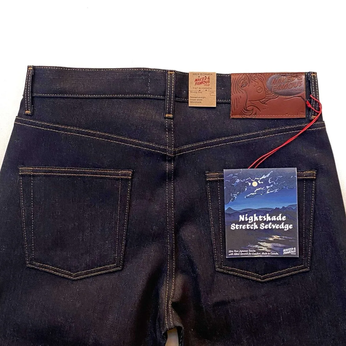 Naked & Famous Denim Nightshade Stretch Selvedge - Strong Guy Jeans