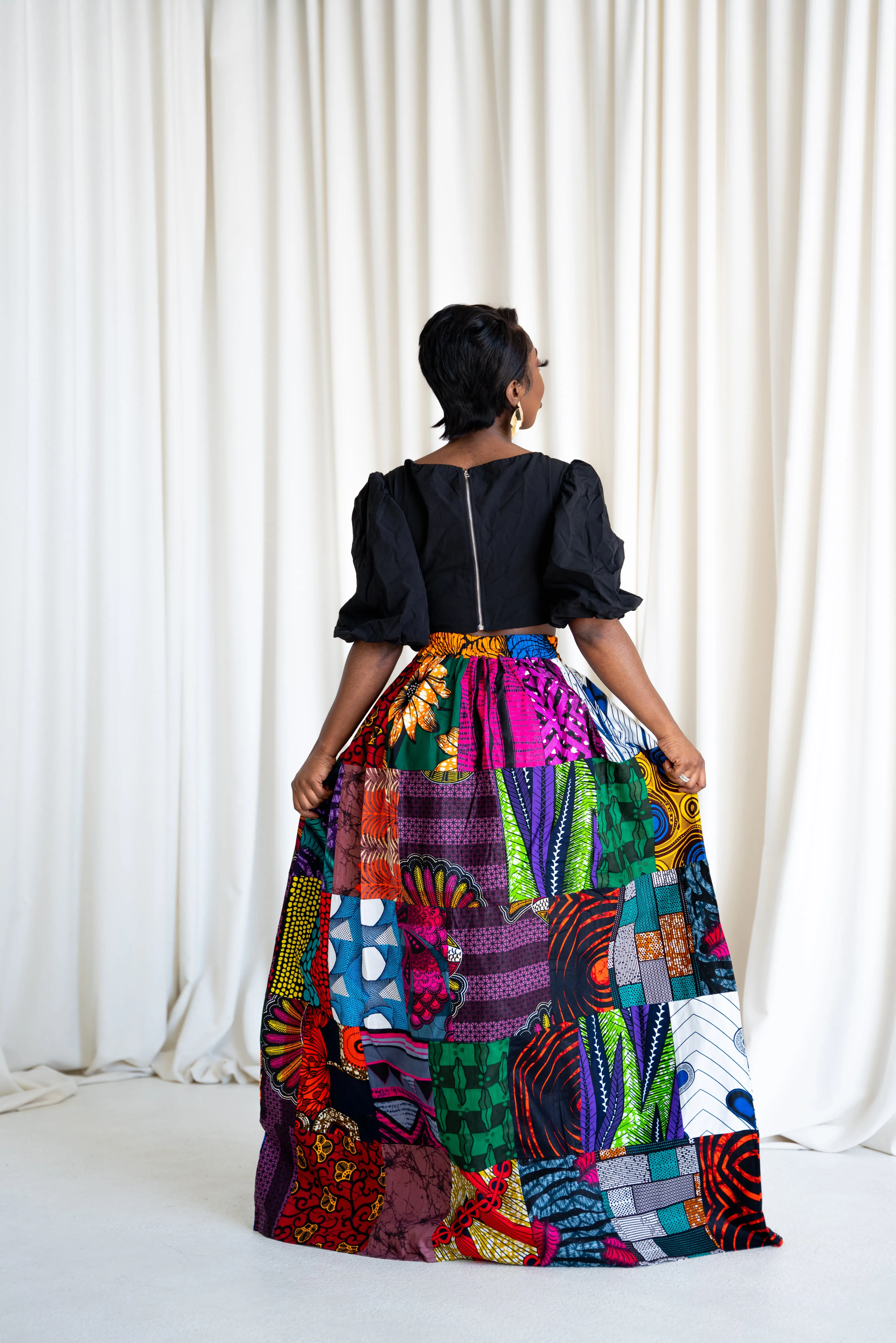 NANA PATCHWORK Maxi Skirt
