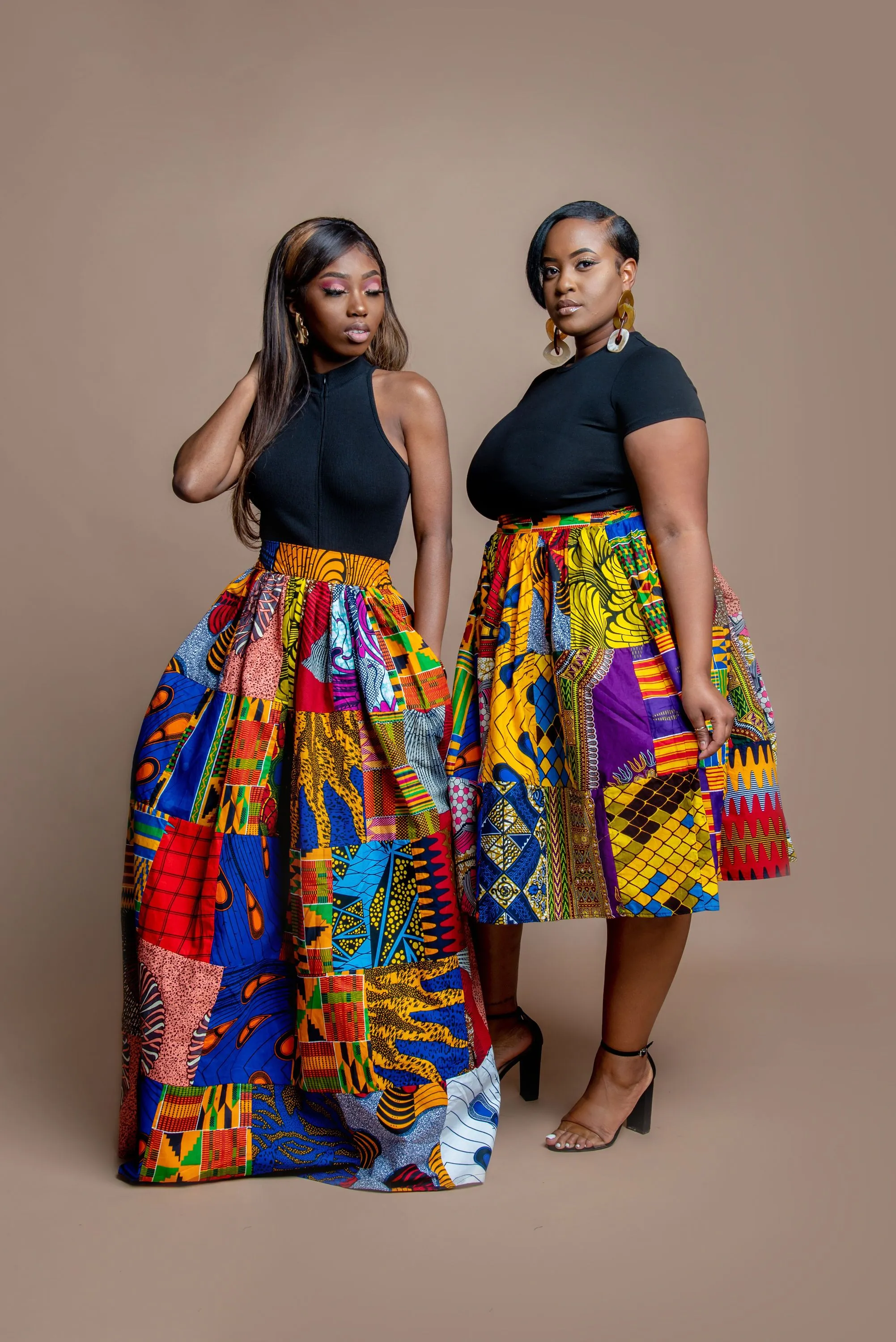 NANA PATCHWORK Maxi Skirt